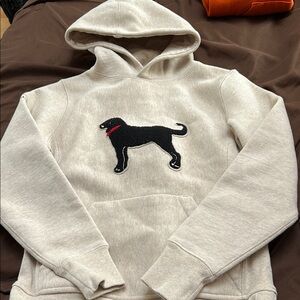 Cream Black Dog Hoodie size small kids. Great condition hardly worn